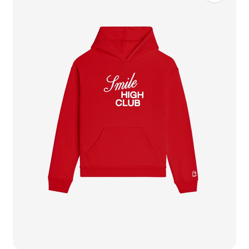 Red Smile High Club Hoodie - Lonely Ghost